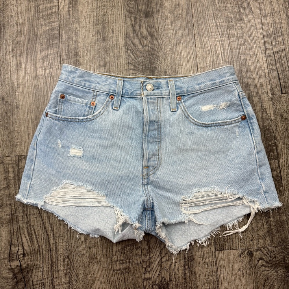 Levi’s 501 Button Fly Denim Booty Shorts
